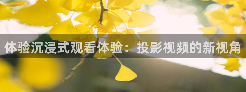 橘子桔子：體驗(yàn)沉浸式觀看體驗(yàn)：投影視頻的新視角